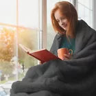 The Local Mart Rooee Heated Throw 160x120cm Heated Over Blanket Electric Luxury Soft Fleece