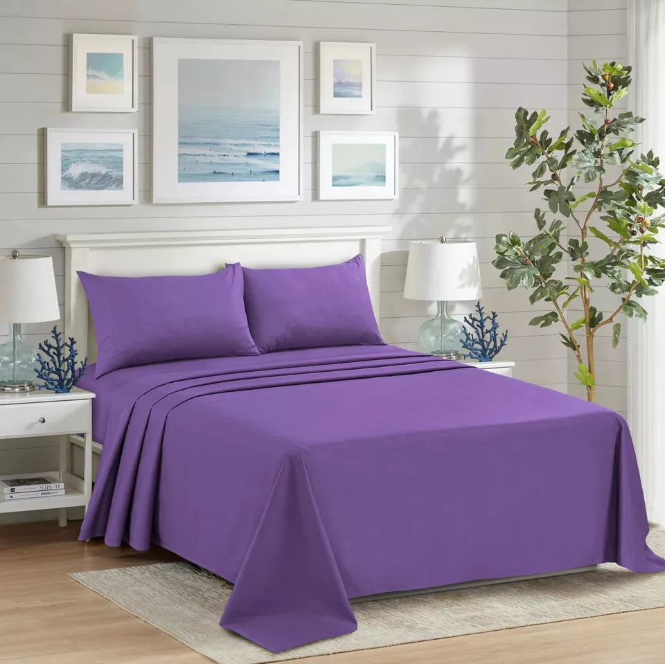 THE LOCAL MART ROOEE Flat Sheets: Polycotton Flat Bed Sheets | Size , Single Double and King.