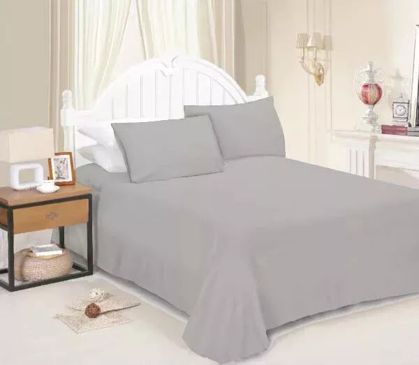 THE LOCAL MART ROOEE Flat Sheets: Polycotton Flat Bed Sheets | Size , Single Double and King.