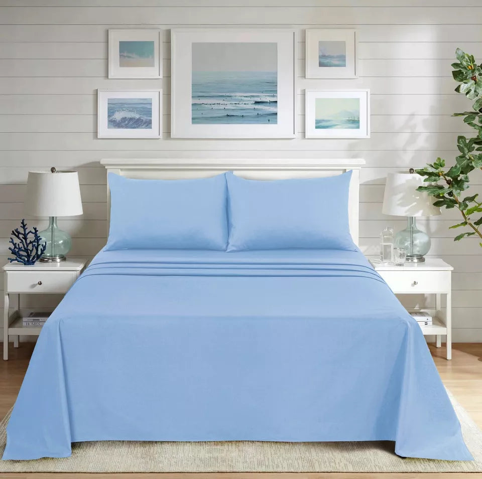 THE LOCAL MART ROOEE Flat Sheets: Polycotton Flat Bed Sheets | Size , Single Double and King.