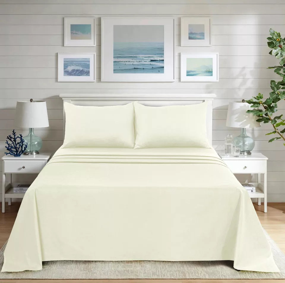 THE LOCAL MART ROOEE Flat Sheets: Polycotton Flat Bed Sheets | Size , Single Double and King.