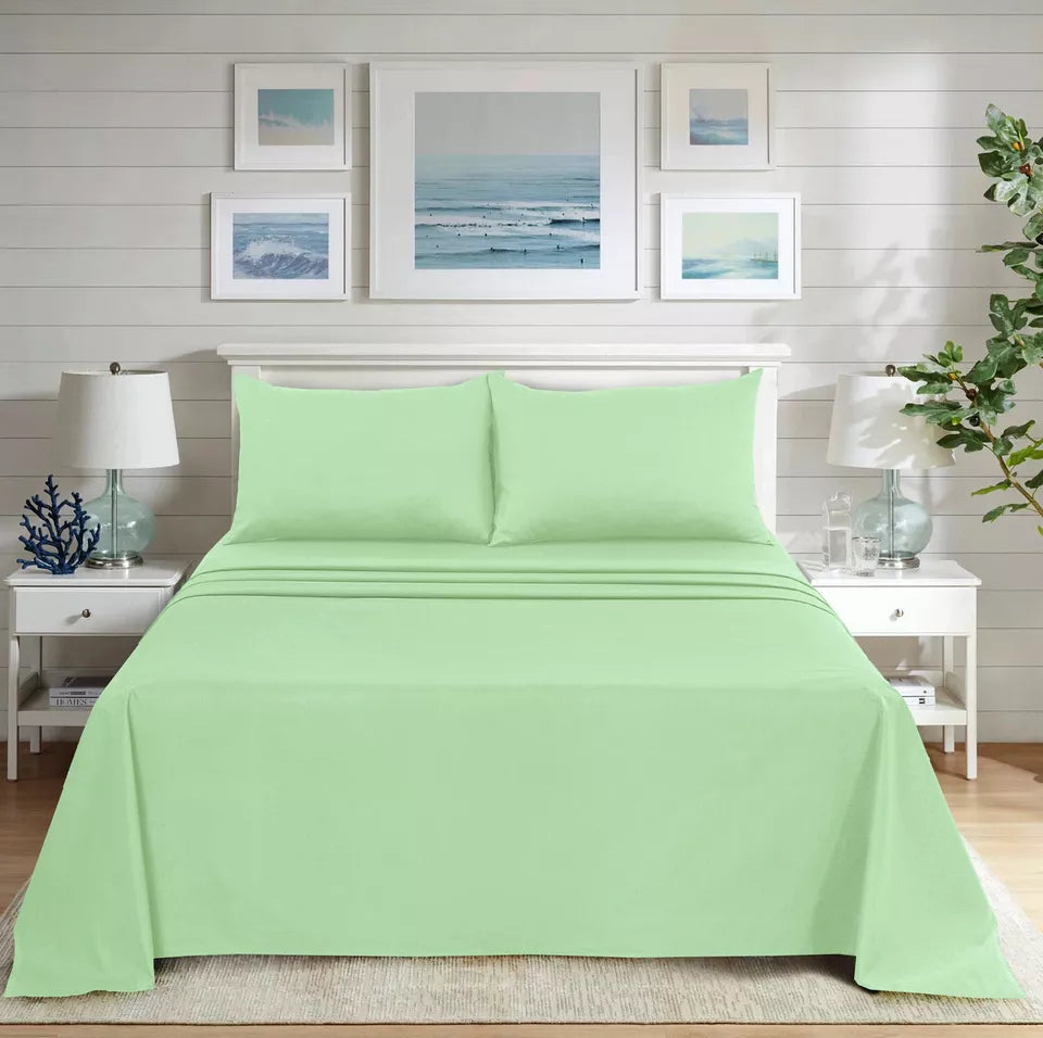 THE LOCAL MART ROOEE Flat Sheets: Polycotton Flat Bed Sheets | Size , Single Double and King.